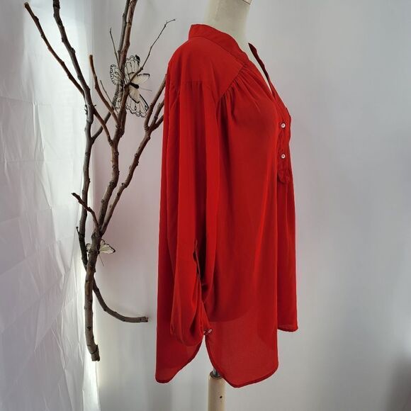 Mod cloth fervour pop over tunic coral red - Picture 4 of 13